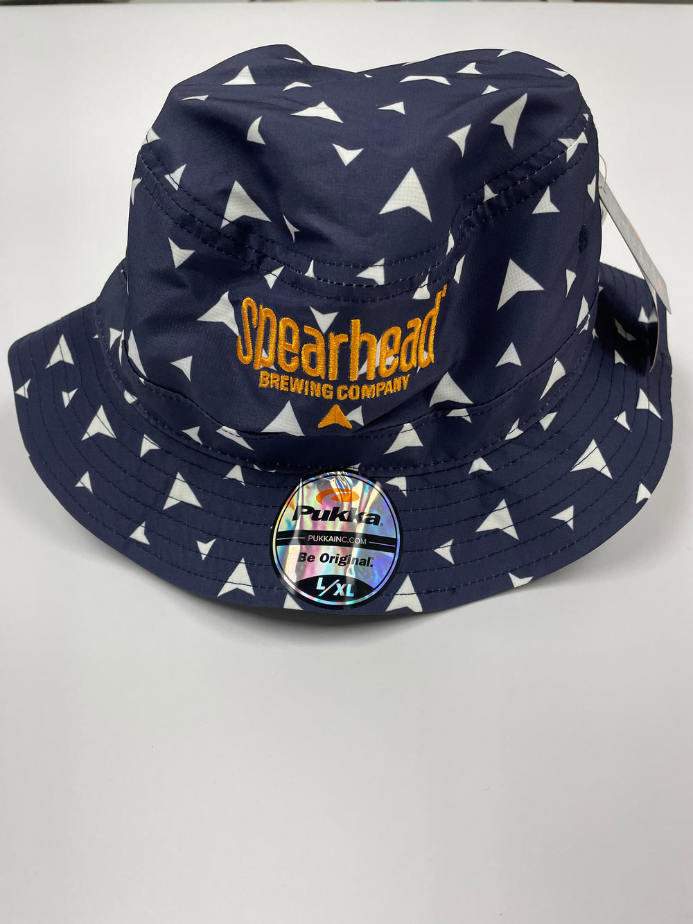 Blue Chevron Bucket Hat
