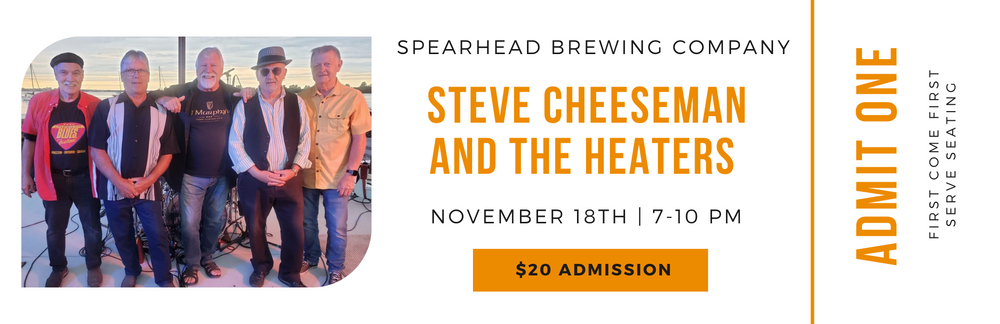 Steve Cheeseman & The Heaters Ticket